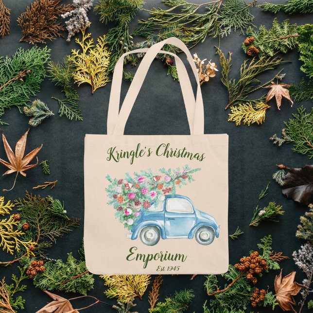 Tote Bag L'emporium de Noël de Kringle (Créateur téléchargé)