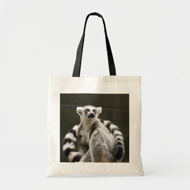 Tote Bag lémur Anneau-coupé la queue (Devant)