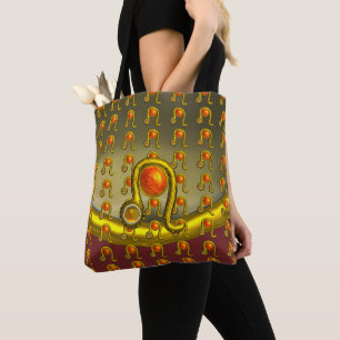 TOTE BAG LEO GOLD ZODIAC ANNIVERSAIRE JAUNE JAUNE JAUNE TOP
