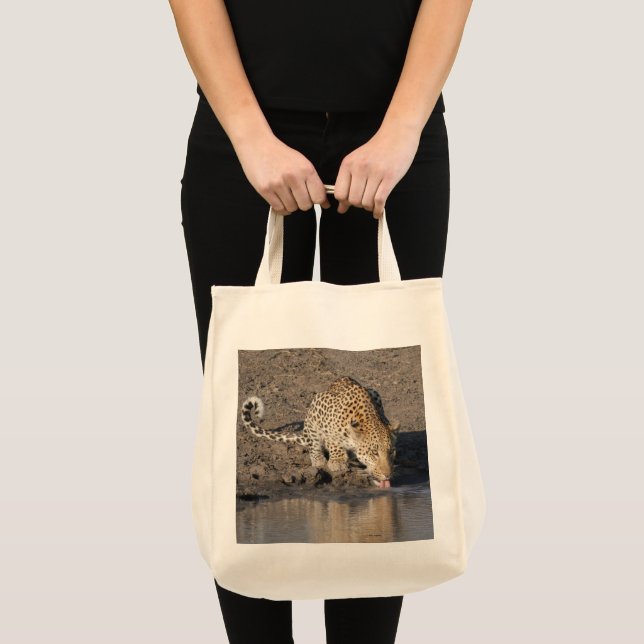 TOTE BAG LÉOPARD BOIT GROS PLAN (Devant (produit))