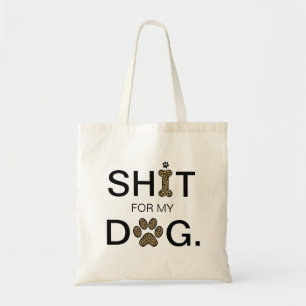 Tote Bag Leopard Chien Paw Cheetah Animal Moderne Amusant
