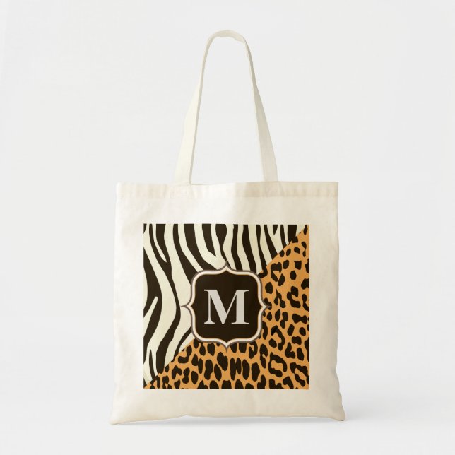 Tote Bag Leopard et Zebra (Devant)