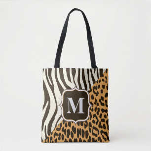 Tote Bag Léopard et zèbre