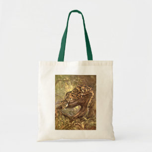 Tote Bag Leopard nuageux par CE Swan, Animaux sauvages Vint