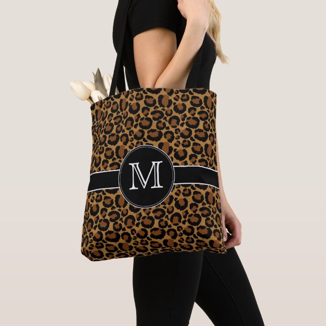 Tote Bag Leopard personnalisé (De près)