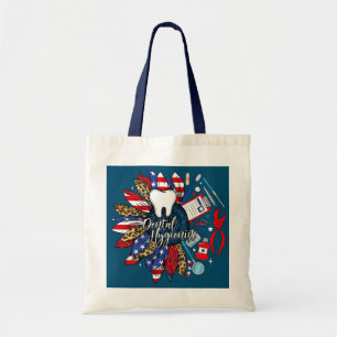 Tote Bag Léopard Tournesol Dentaire Hygiéniste Dentiste