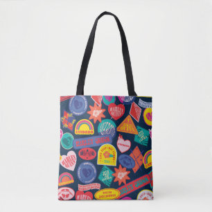 Tote Bag L'équipe du suicide Harley Quinn Motif d'insigne