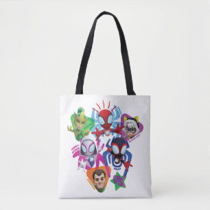 Tote Bag L'équipe Spidey contre Electro, Sandman et Black C