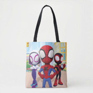 Tote Bag L'équipe Spidey en ville