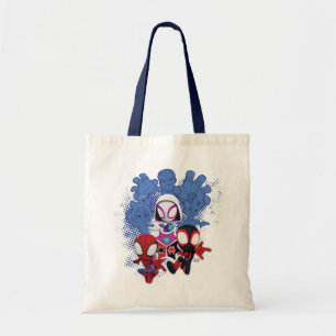 Tote Bag L'équipe Spidey saute de Black Cat, Sandman, Elect