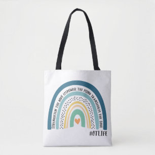 Tote Bag L'ergothérapeute renforce le corps arc-en-ciel