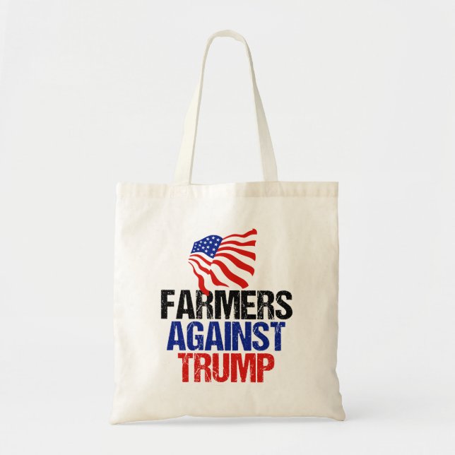 Tote Bag Les agriculteurs contre l'élection de Trump en 202 (Devant)