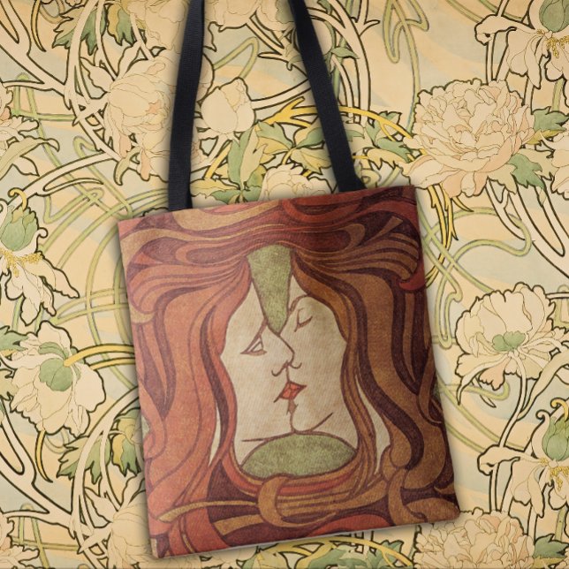 Tote Bag Les Amateurs - Art Nouveau Design (Créateur téléchargé)
