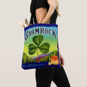 Tote Bag Les années 1930 étiquette  Shamrock Navel Oranges