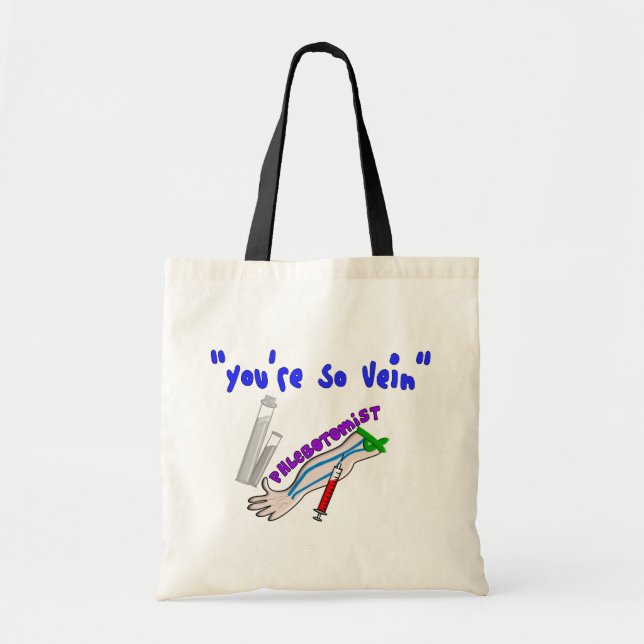 Tote Bag Les cadeaux drôles de veine de Phlebotomist "vous (Devant)