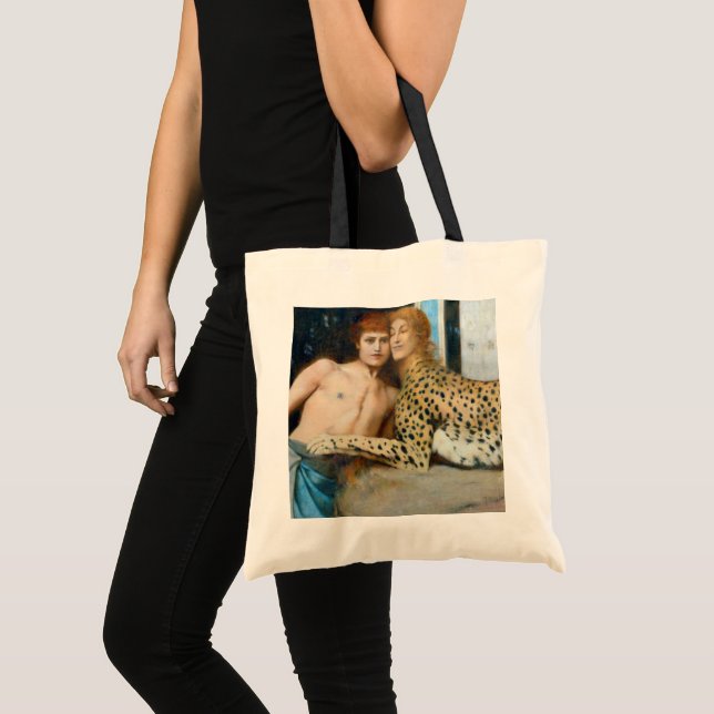 Tote Bag Les Caresses, Fernand Khnopff (Devant (produit))