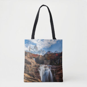 Tote Bag Les cascades   Fitz Roy Mountain, Argentine