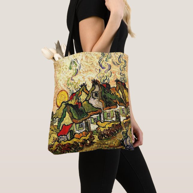 Tote Bag Les chalets en chaume au soleil (De près)