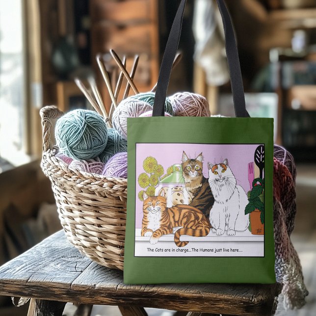 Tote Bag Les chats sont en charge (Créateur téléchargé)