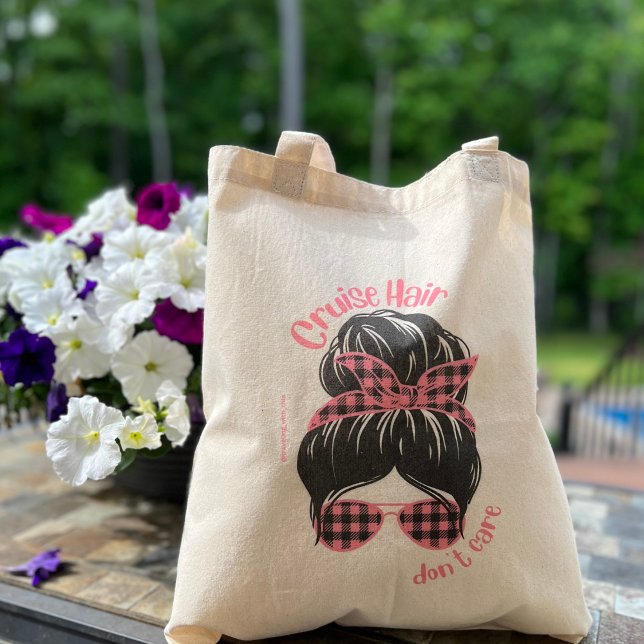 Tote Bag Les cheveux de croisière s'en fiche (Créateur téléchargé)