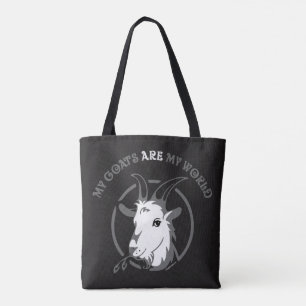 Tote Bag LES CHÈVRES SONT MON MONDE   par TotallyGoatally™