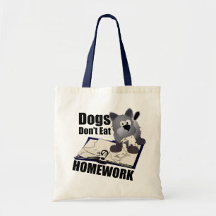 Tote Bag Les chiens ne mangent pas le travail