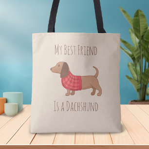 Tote Bag Les chiens sont mes gens préférés Dachshund Wiener