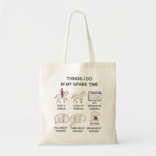 Tote Bag Les Choses Que Je Fais Dans Mon Temps De Rechange,