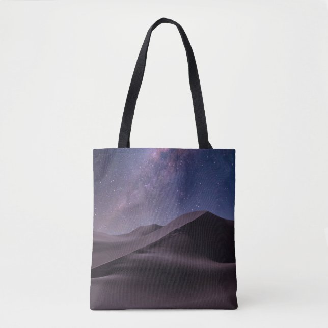Tote Bag Les déserts | Lait Way Starry Sky Sand Dune Dubai (Devant)