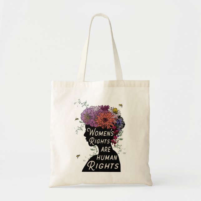 Tote Bag Les droits de la femme sont des droits de l'homme (Devant)
