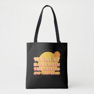 Tote Bag Les droits des femmes jaunes augmentent le plafond