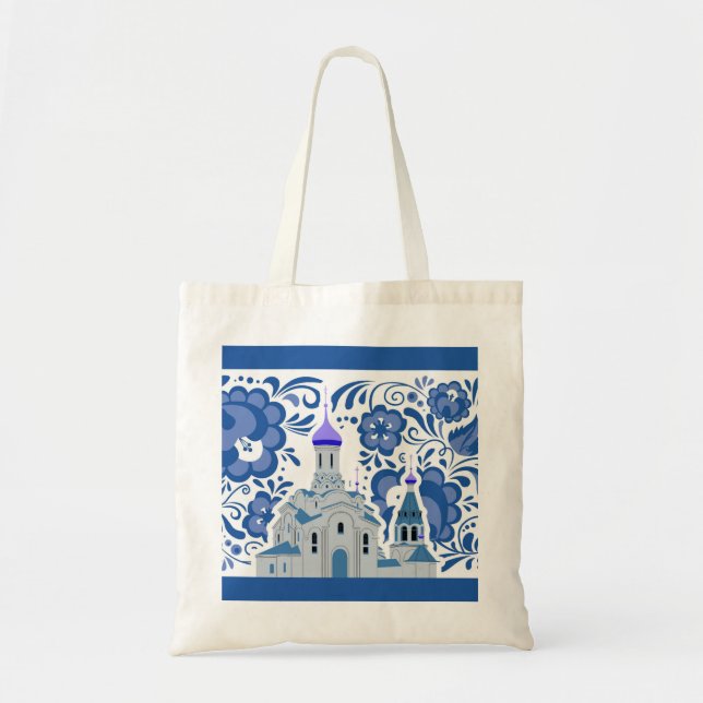 Tote Bag Les Églises ukrainiennes de Kiev Jetez l'Oreiller (Devant)