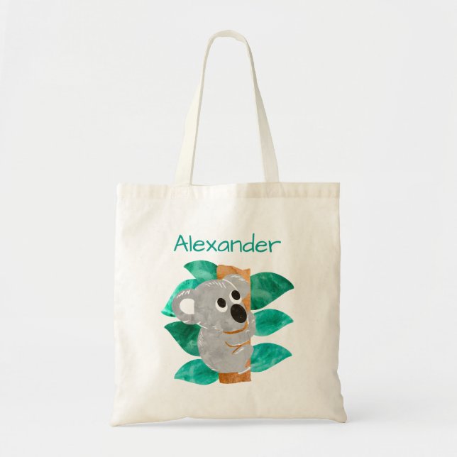 Tote Bag Les enfants ont personnalisé l'animal d'ours de (Devant)