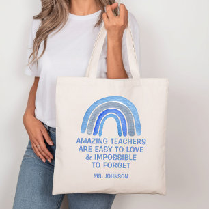 Tote Bag Les enseignants incroyables sont faciles à aimer A