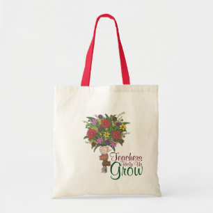 Tote Bag Les enseignants nous aident à grandir Fleur Bouque