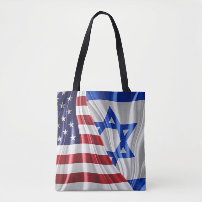 Tote Bag Les Etats-Unis et ISREAL (Devant)