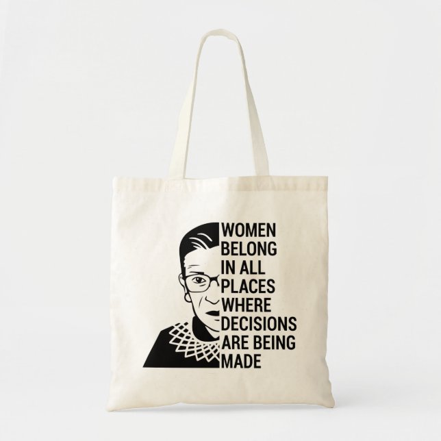 Tote Bag les femmes appartiennent à tous les endroits où le (Devant)