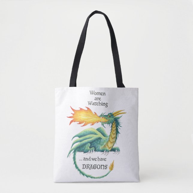 Tote Bag Les femmes ont des dragons - épaule fourre-tout (Devant)
