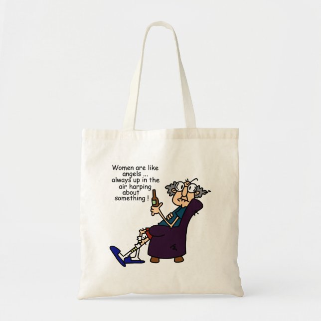 Tote Bag Les Femmes Sont Comme Des Anges (Devant)