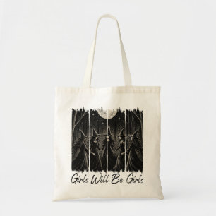 Tote Bag Les Filles Seront Filles Sorcières Drôle Halloween