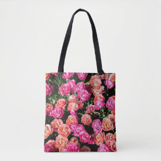Tote Bag Les fleurs en fleurs forment une texture arrière -