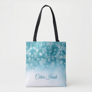 Tote Bag Les flocons de neige élégants ont personnalisé 