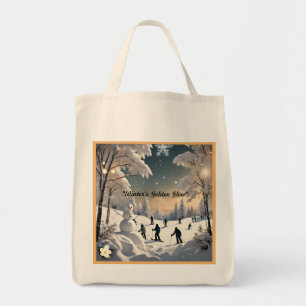 Tote Bag "Les flocons de neige et les sourires"