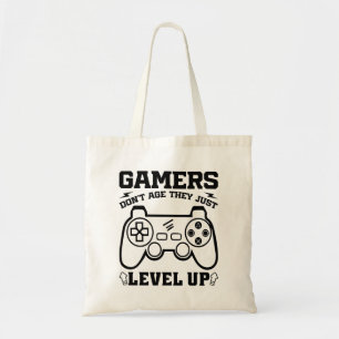 Tote Bag Les gamers ne vieillissent pas ils juste niveler l