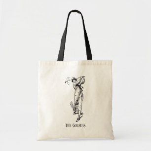 Tote Bag 'Les Golfess' Vintage Lady Golfer