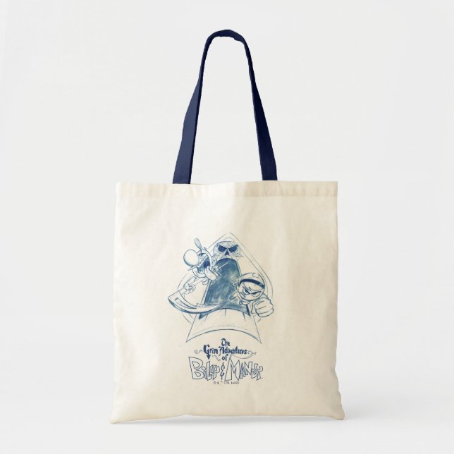 Tote Bag Les Grandes Aventures de Billy & Mandy Sketch Art (Devant)