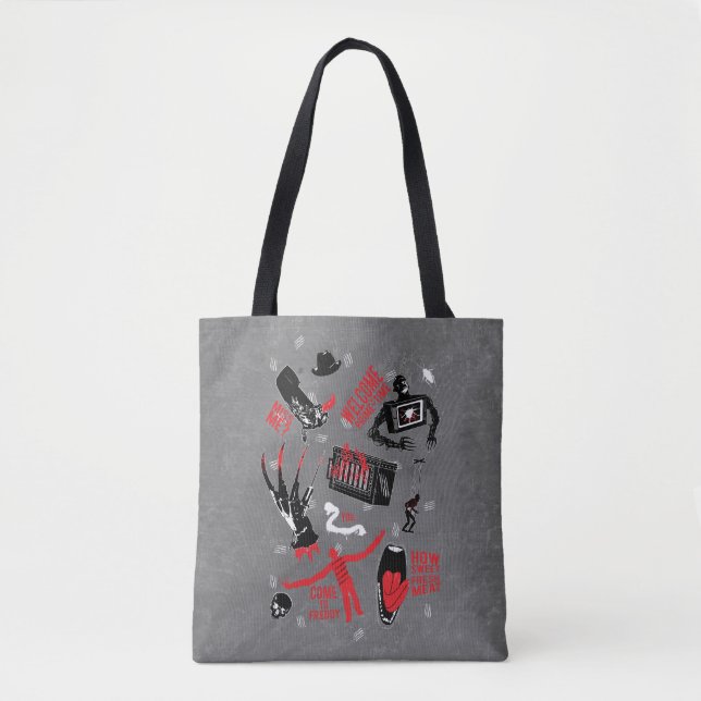 Tote Bag Les Griffes de la nuit | Freddy Krueger Talk (Devant)