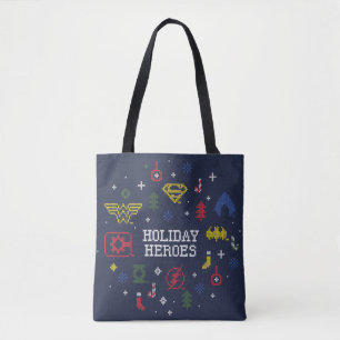 Tote Bag Les "héros des fêtes" de la Ligue de Justice Faux 