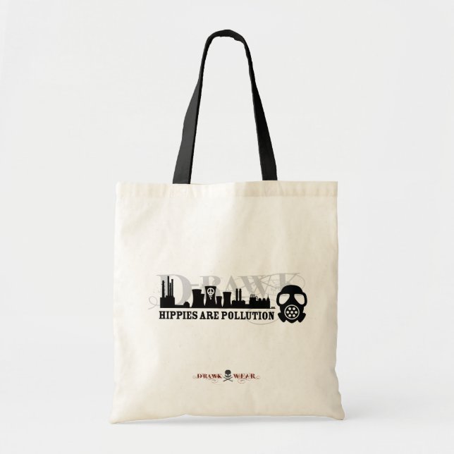 Tote Bag Les HIPPIES SONT POLLUTION Fourre-tout qui (Devant)