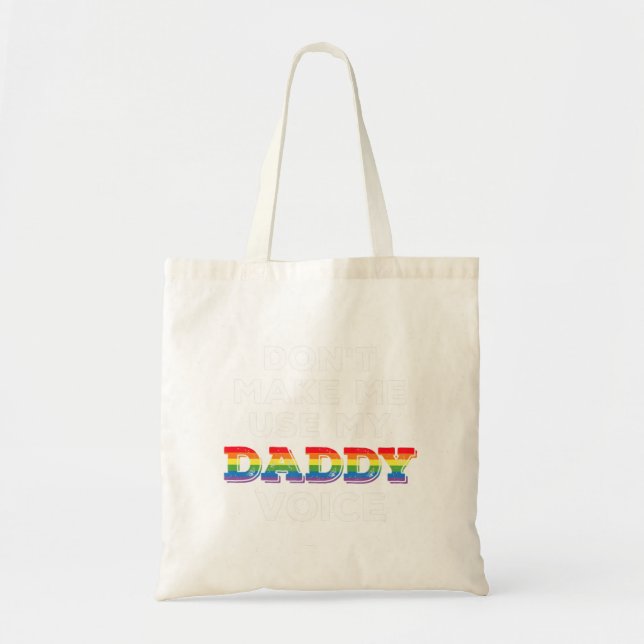 Tote Bag Les hommes ne m'obligent pas à utiliser mon papa V (Devant)